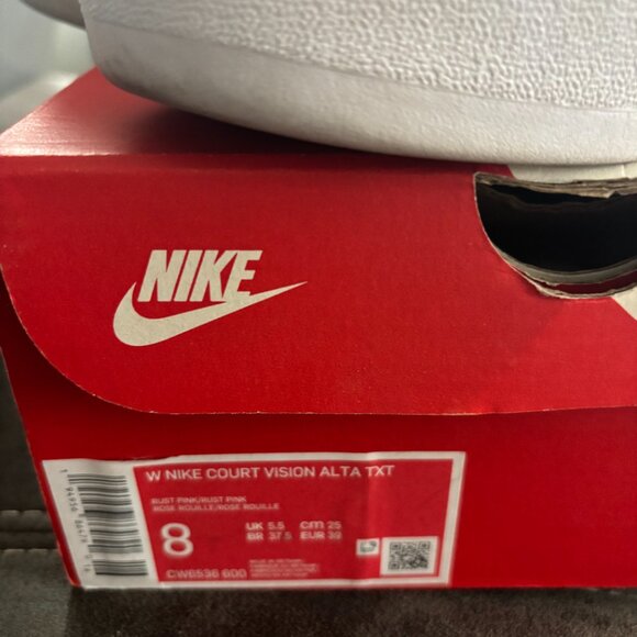 Nike Womens Court Vision Alta TXT 'Rust Pink' - Picture 4 of 11